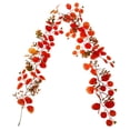 thumbnail image 1 of Fall Eucalyptus Leaf Garland,5.9 Ft Autumn Faux Eucalyptus Leaves Fall Garland,Thanksgiving Harvest Festival Decorations for Home Mantle Porch Outdoor Indoor Wedding Table Wall Arch Decor, 1 of 8