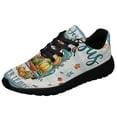 thumbnail image 1 of Fall Fall For Jesus He Never Leaves Pumpkins Truck Thanksgiving Halloween Shoes Sneakers Black Size 6, 1 of 7