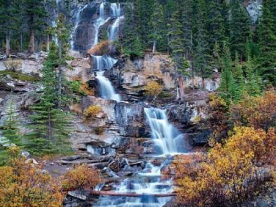 Fall Falls Canvas Art - Dennis Frates (18 x 24)