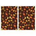 thumbnail image 1 of Fall Farmhouse Towel Set - 2 Pack Absorbent Dish Towels w/Maple Leaves, Pumpkin Decor Kitchen Towel, 1 of 3
