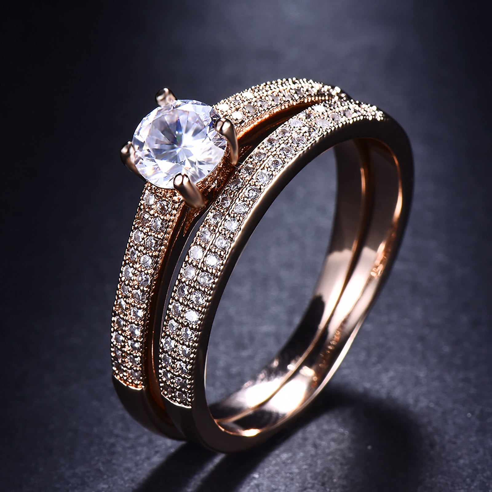 Fall Fashion 2024 Couple's Rings With Diamonds For Women Fashion
