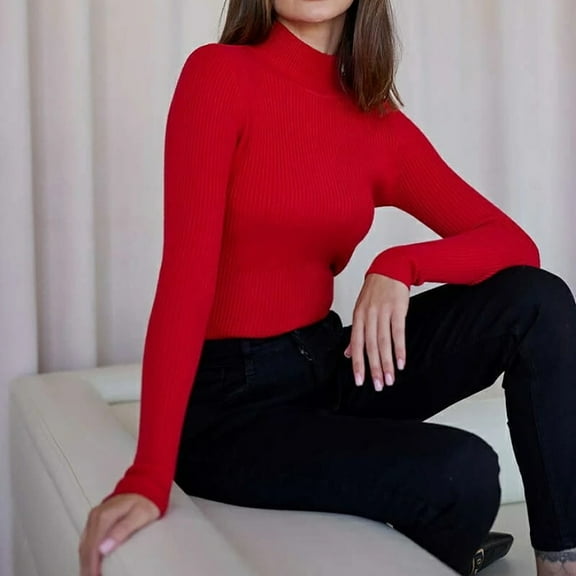 Fall Fashion 2025 Cable Knit Sweaters for Women Lounge Fitted Long Sleeve Spiral Sweater Y2K Casual Basic Solid Color Turtleneck Sweatshirts