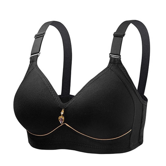 Fall Fashion 65% off Plus Size Bra Ohufall Woman's Comfortable Breathable Bra Underwear No Rims Push up Bra for Women 36B/C-44B/C
