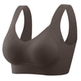 thumbnail image 1 of Under $5 Women Plus Size Bra Sawvnm Women's Solid Color Underwear Gathered Without Steel Rings Sexy Suspender Beautiful Back Adjustable Bra Wireless Bras for Women Hot Pink M, 1 of 9