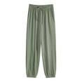 thumbnail image 1 of Fall Fashion Must Haves Trousers Casual Green XLWinter Clothing For Women, 1 of 5
