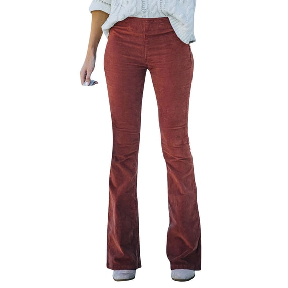 Fall Fashion Must Haves Trousers Casual Red XXLWinter Clothing For Women