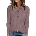 thumbnail image 1 of Spring Fashion Saving BeiFu Sweaters for Women Ribbed Knit Long Sleeve Pullover Office Tops Spring outfits 2026 Cardigans For Women Long Sleeve Shirts, 1 of 5