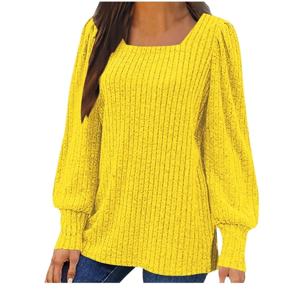 Fall Fashion Saving BeiFu Sweaters for Women Thick Long Sleeve Pullover Casual Tops Airport Outfits 2025 Womens Winter Sweaters Long Sleeve Shirts