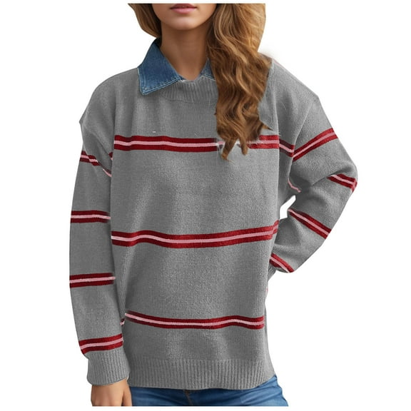 Fall Fashion Saving BeiFu Sweaters for Women Travel Long Sleeve Pullover Business Casual Tops Fall Clothes Sweater Women Long Sleeve Shirts