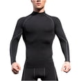 thumbnail image 1 of Fall Fashion Sweatshirts for Men Loose Men's Breathable Sport Train Solid Color Long Sleeve Round Neck Shirt Plus Size Comfortable Undershirt Casual Indoor Wear, 1 of 7