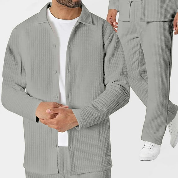 Fall Fashion Tracksuit For Men Sport Suit Fashionable Men's Solid Color Long Sleeve Casual Outwear Jackets Sets Basic Daily Essentials Running Jogging Workout