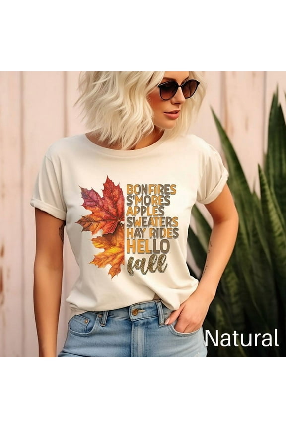 Shirt, Autumn Shirt, Fall Leaves Shirt, Cute Fall Shirt, Fall Season Shirt, Womens Fall Shirt, Fall Apparel, Fall Lover Gift