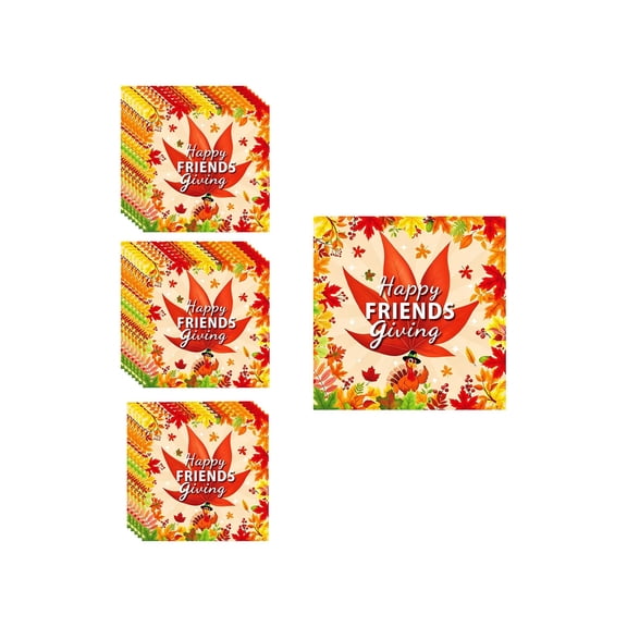 Fall Festival Napkins, Pattern Fall Festival Napkins, Disposable Paper Napkins, Printed Napkins for Holiday Table, Family Dinner, Fall Buffet, Thanksgiving Party Decor