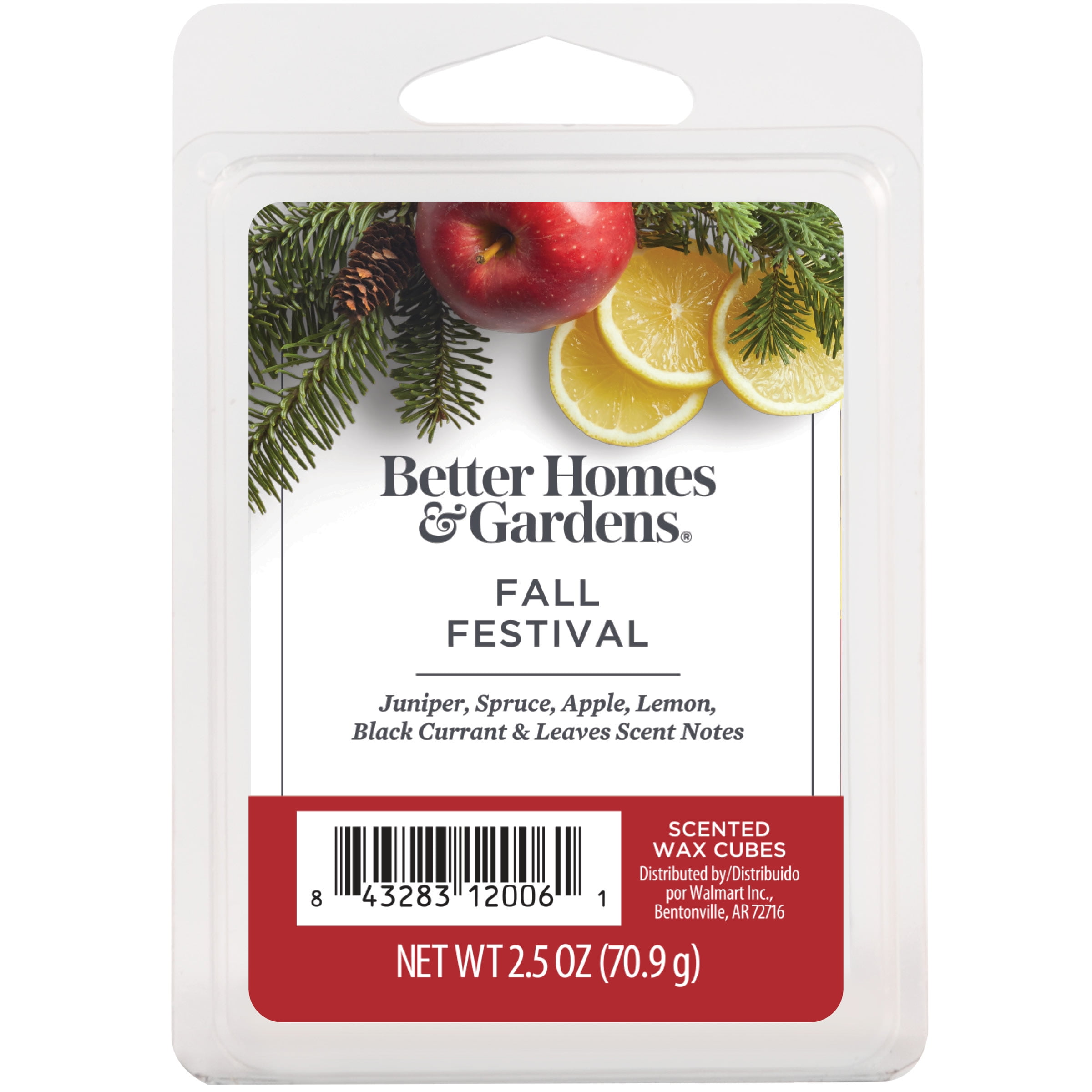 Fall Festival Scented Wax Melts, Better Homes & Gardens, 2.5 oz (1-Pack) 
