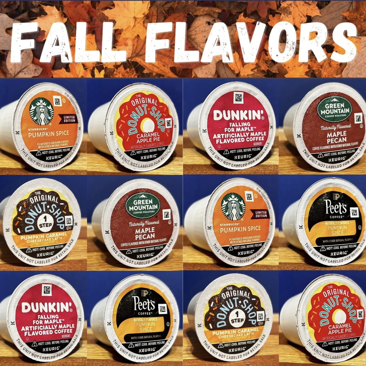 Fall Flavors 12 Pack K Cup Coffee Sampler 6 Different Fall Inspired Fall Flavors 12 Pack K Cup Coffee Sampler 6 Different Fall Inspired