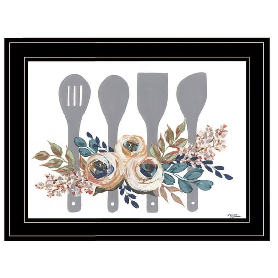 Fall Floral Baking Utensils by Michele Norman Print Wall Art Wood Multi-Color