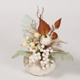 thumbnail image 1 of Fall Floral Centerpiece, Potted Harvest Decoration, Maple Pumpkin and Flower Arrangement for Vases Centerpieces and Dining Tables, Synthetic Foliage with Freestanding Bouquet, 1 of 7