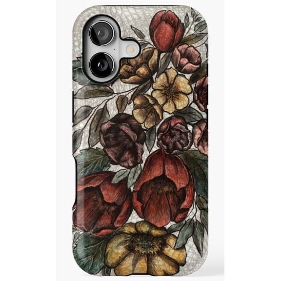 Fall Floral Fone Botanical Pattern Skin Phone Case for iPhone 11 12 13 14 15 16 17 Pro Max