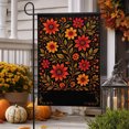 thumbnail image 1 of Fall Floral Garden Flag, Autumn Harvest Flower Yard Flag, Thanksgiving Seasonal Decor, Single‑Sided Printed Flag for Outdoor Porch Patio Lawn Yard Home Decoration, 1 of 6
