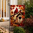 thumbnail image 1 of Fall Floral Garden Flag, Autumn Harvest Flower Yard Flag, Thanksgiving Seasonal Decor, Single‑Sided Printed Flag for Outdoor Porch Patio Lawn Yard Home Decoration, 1 of 6