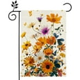 thumbnail image 1 of Fall Floral Garden Flag for Outside 12x18 Inch Double Sided Burlap Thanksgiving Colorful Flowers Outdoor Yard Flag Home Decorations, 1 of 6