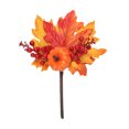 thumbnail image 1 of Fall Floral Picks, Artificial Maple Leaves Pumpkin Berry Stems Flower Decor Autumn Floral Picks for DIY Wreath Garland Vase Arrangment Thanksgiving Festival Farmhouse Wreath, 1 of 6