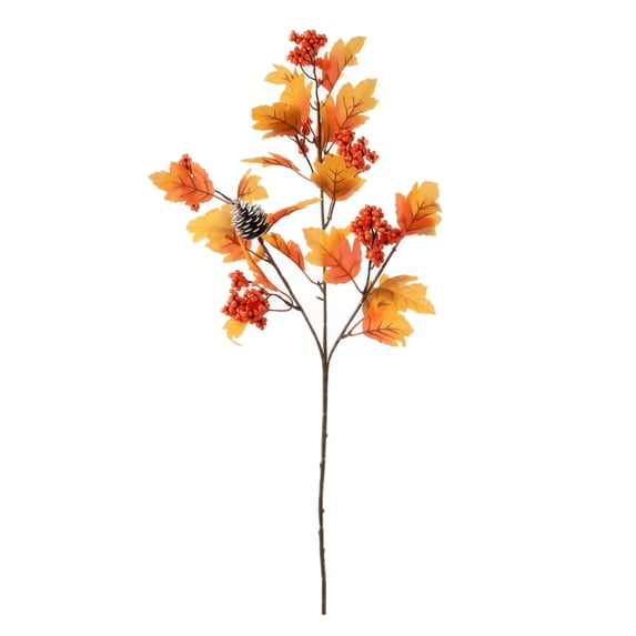 Fall Floral Stems 30 Inch Faux Fall Stems Artificial Fall Leaves Fall Decor for Home Fall Table Decor for Seasonal Autumn Thanksgiving Indoor Display, 1 Pack