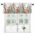 thumbnail image 1 of Fall Flower Kitchen Valances for Windows 60x18 Inch Kitchen Curtains Valances Rod Pocket Retro Yellow Red Flower Green Leaf Wildflower Bathroom Window Valances for Window Treatment Decor, 1 of 6