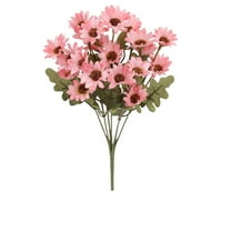 12.6" Sunset Mums Artificial Flowers Outdoor,Fall Decor, Thanksgiving Decorations,Porch Home Decoration, Realistic Fake Mums,1Pack G