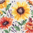 thumbnail image 1 of Fall Flowers Paper Beverage Napkins 16 Per Pack, 1 of 1