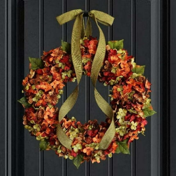 Fall Foliage Wreath Rustic Thanksgiving Day Decor Fall Decorations Seasonal Dcor