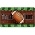 thumbnail image 1 of Fall Football Decorative Front Door Mat, Autumn Touch Down Welcome Doormat Indoor Outdoor Non-Slip Floor Entryway Rug, Sport Game Day Home Kitchen Decoration 17x30 Inch, 1 of 1