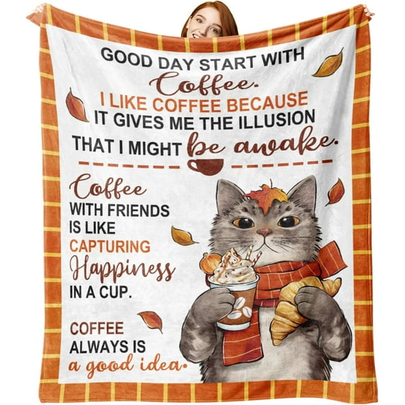 Fall Football Game Time Flannel Blanket, Autumn Sports Theme Throw Blanket Birthday Gifts for Football Lover Men Women, Touch Down Rugby Maple Leaves Soft Blanket for Bedding Sofa 50 x 60 Inch