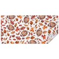 thumbnail image 1 of Fall Footballs and Autumn Leaves Pattern Rectangle Tablecloth 60"x120",Waterproof Polyester Rectangle Table Cloth, Wipeable Spillproof Polyester Tablecloth for Dining, Camping, Indoor and Outdoor, 1 of 6