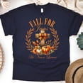 thumbnail image 1 of Fall For Jesus Tee | Christian Pumpkin Fall Shirt | Unisex Casual T-Shirt, Navy, Size XL, 1 of 6