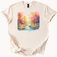Fall Rivger Fall Forest Autumn Trees River Nature Graphic T-Shirt - Walmart.com