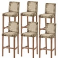 thumbnail image 1 of Fall Forest Pine Bar Stool Covers - Stretch Dining Chair Covers Set of 6, Autumn Vintage Pine Cones Botanical Bar Chair Cover Removable Counter Stool Pub Chairs Slipcovers Protectors for Kitchen/Cafe, 1 of 9