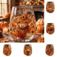 thumbnail image 1 of Fall Forest Wildlife Glass Ball Hanging Ornament - Acrylic Decor With Pumpkin, Maple Leaf, And Animals For Thanksgiving And Christmas, 1 of 8