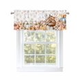 thumbnail image 1 of Fall Fox Pumpkin Valances for Windows, Rod Pocket Kitchen Valance Curtains - Soft & Washable Small Window Treatment for Living Room,&nbsp;Bathroom, Autumn Thanksgiving, 54x18inch, 1 of 9
