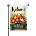thumbnail image 1 of Fall Garden Flag 12.5x18 Inch Double Sided For Outside Burlap Pumpkin Truck Small Seasonal Autumn Yard Decoration 1 Flag, 1 of 5
