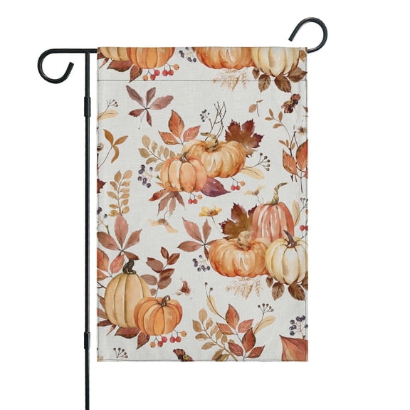 Fall Garden Flag - Double Sided 12x18 Inch, Autumn Seasonal Outdoor Decor for Yard, Lawn, House - Family,Friends,Thanksgiving,Anniversary.