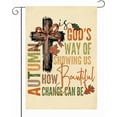 thumbnail image 1 of Fall Garden Flag for Outside, Autumn Christian Garden Flags 12x18 Inch Double Sided, Fall Religion Thanksgiving Holiday Flags for Yard Outside Home Porch, 1 of 6