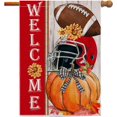 thumbnail image 1 of Fall Garden Flag, Welcome Fall Maple Leaves Garden Flags 12x18 Double Sided, Autumn Yard Flag Burlap Fall Thanksgiving Decorations for Home Indoor Outdoor Outside Porch Patio Garden, 1 of 6