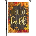 thumbnail image 1 of Fall Garden Flags 12x18 Double Sided Pumpkin Maple Leaves Welcome Yard Flag Fall Garden Yard Decorations for Outside Inside Farmhouse Porch, 1 of 6