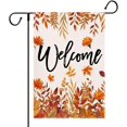 thumbnail image 1 of Fall Garden Flags 12x18 Double Sided for Outside Maple Leaves Branch Welcome Small Burlap Decorative Holiday Yard Flag Outdoor Decor, 1 of 6