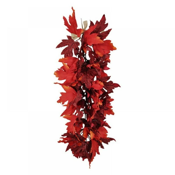 Fall Garland, Fall-Decor Maple Leaf, 21.65" Foliage Mantle Vine Artificial Fall-Decorations for Home, Fireplace, Mantle, Front Door, Thanksgiving Decor