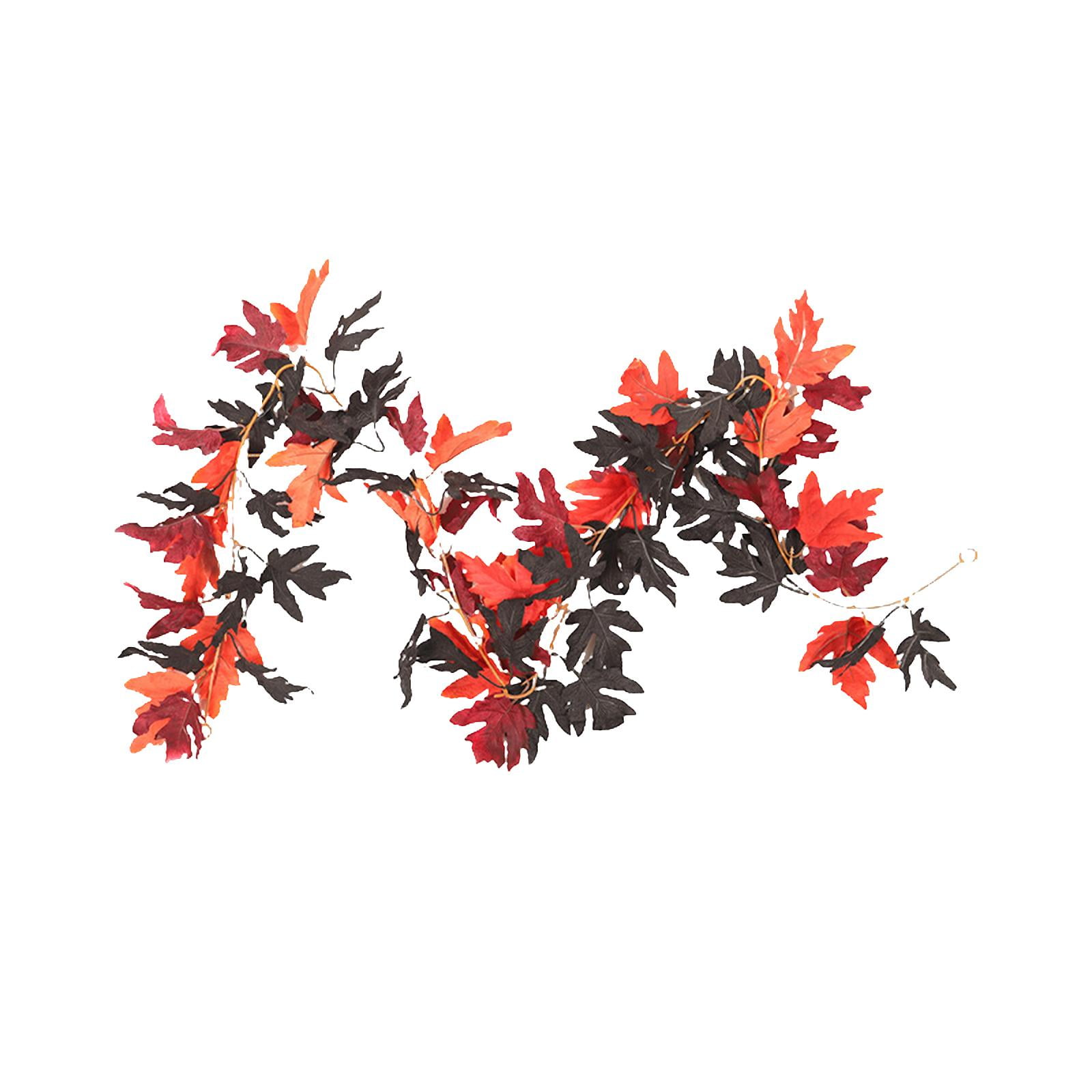 Fall Garland Maple Leaf, Garland Halloween Decorations Artificial Maple ...