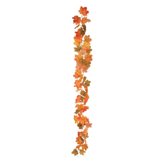 Fall Garland Maple Leaf Vine Plastic Realistic & Fade Resistant for Living Room Home Festival Thanksgiving Decorations Fall Decorations for Home by MPOISVA