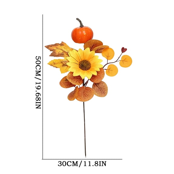 Fall Garland With Pumpkins Sunflower Berry Cloth Sturdy & Flexible for Wall Mantel Home Thanksgiving Decorations Fall Decorations for Home by MPOISVA