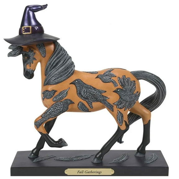 Enesco Trail of Painted Ponies Fall Gatherings Painted Pony Multicolor Figurine 8.5in H